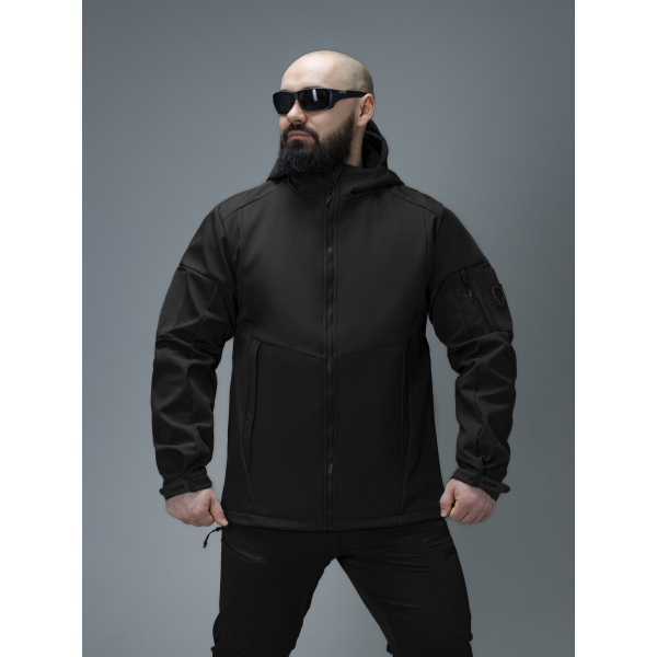 Куртка Softshell BEZET Робокоп GEN.III чорний -