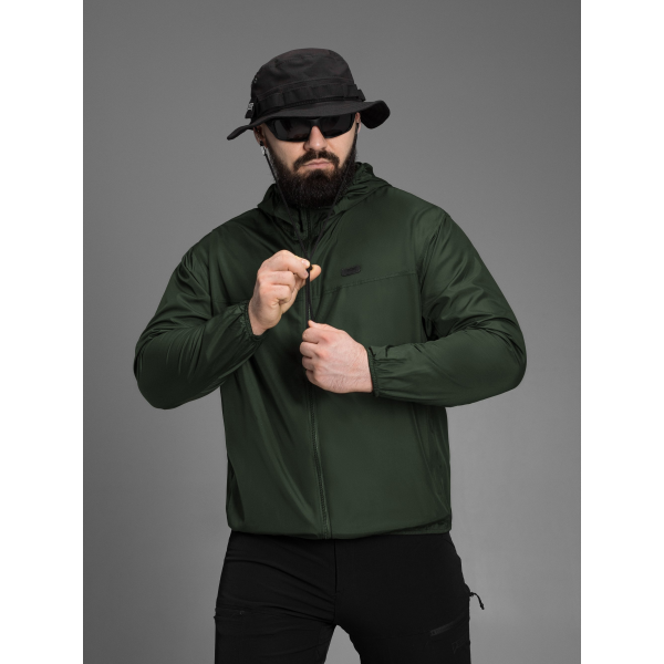 Куртка вітрівка швидкосохнуча BEZET SolarShield хакі -