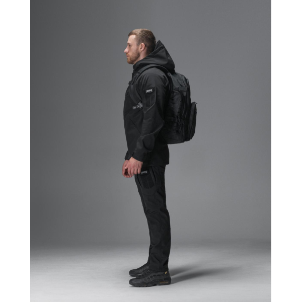 ТАКТИЧНИЙ КОМПЛЕКТ (КУРТКА BEZET OMEGA ЧОРНИЙ, ЗИМОВІ БРЮКИ КАРГО ТАКТИЧНІ SOFTSHELL BEZET ЕШЕЛОН ЧОРНІ, РЮКЗАК ТАКТИЧНИЙ BEZET SOLDIER ЧОРНИЙ) -