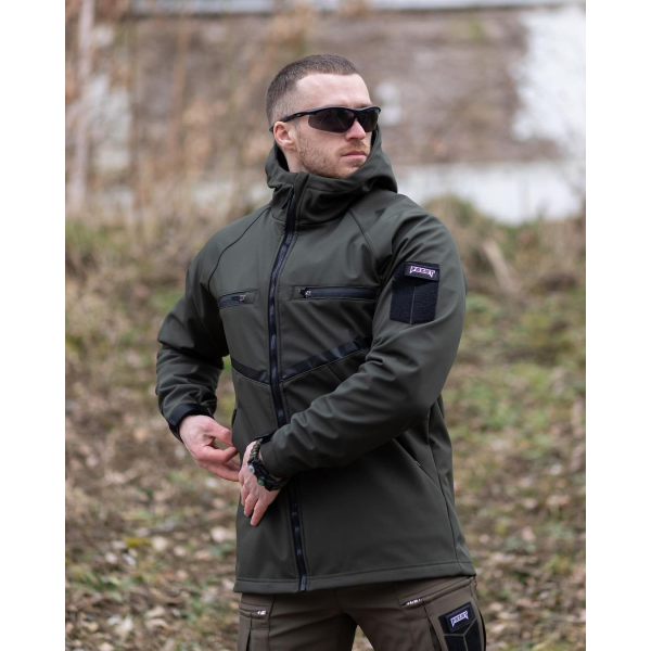Куртка SOFTSHELL BEZET Omega хакі -