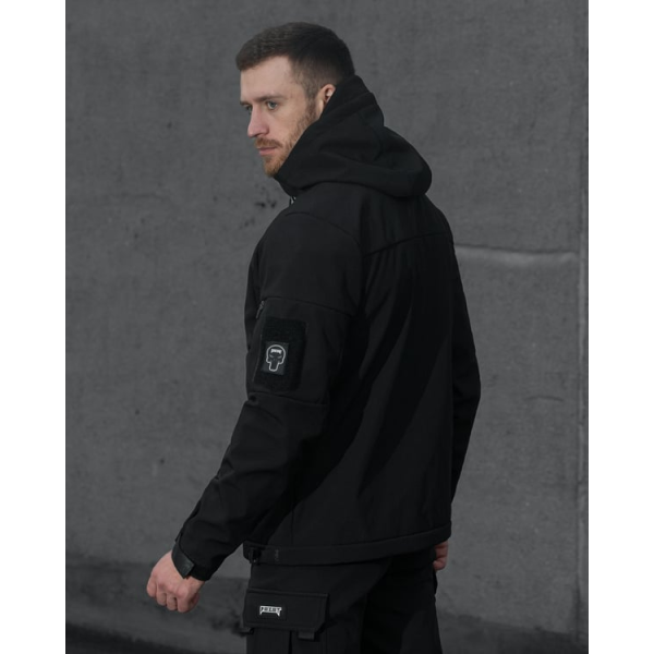 Куртка Softshell BEZET Робокоп 2.0 чорний -