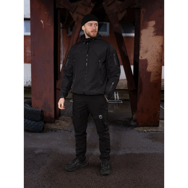 Куртка вітровка BEZET STALKER чорний -