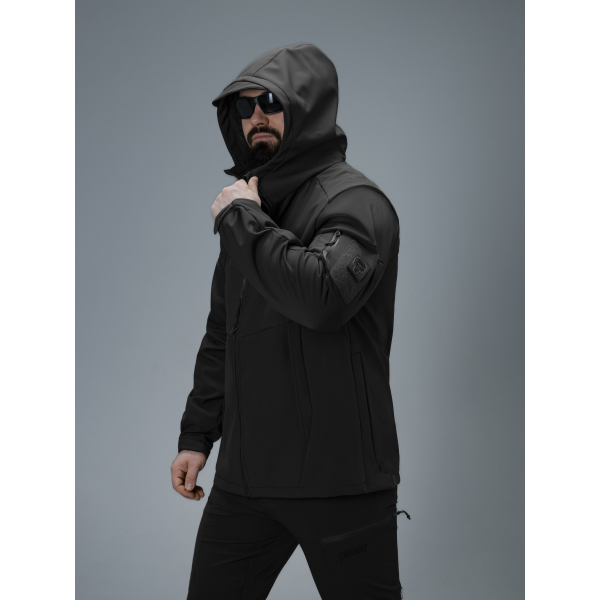 Куртка Softshell BEZET Робокоп GEN.III чорний -