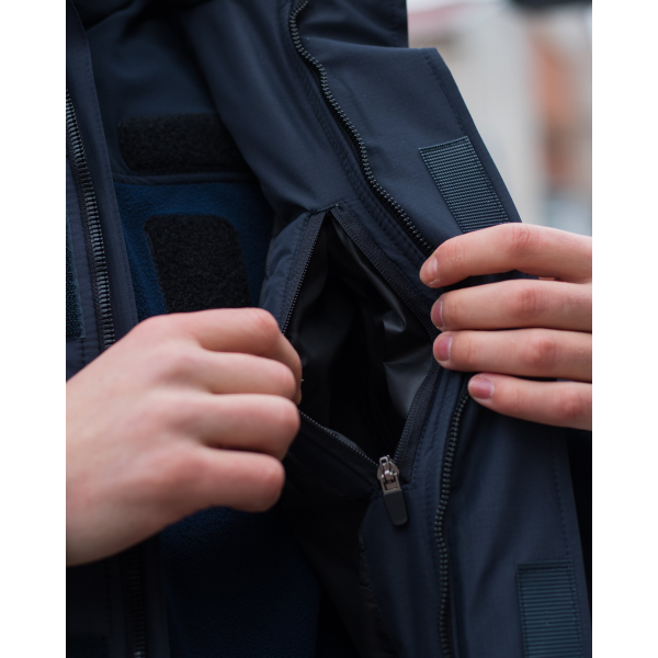 Куртка тактична зимова BEZET Rescuer синій -