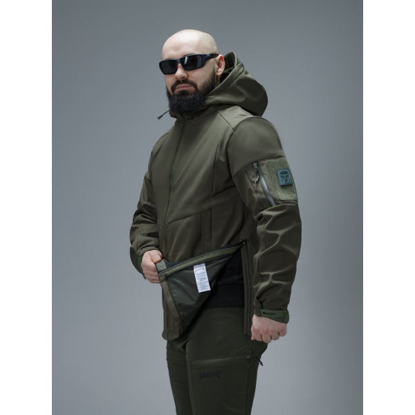 Куртка Softshell BEZET Робокоп GEN.III хакі -