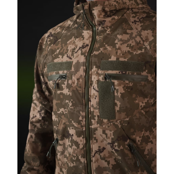 ТАКТИЧНИЙ КОМПЛЕКТ ( КУРТКА SOFTSHELL BEZET OMEGA ПІКСЕЛЬ, ЗИМОВІ БРЮКИ КАРГО ТАКТИЧНІ SOFTSHELL BEZET ЕШЕЛОН ПІКСЕЛЬ) -
