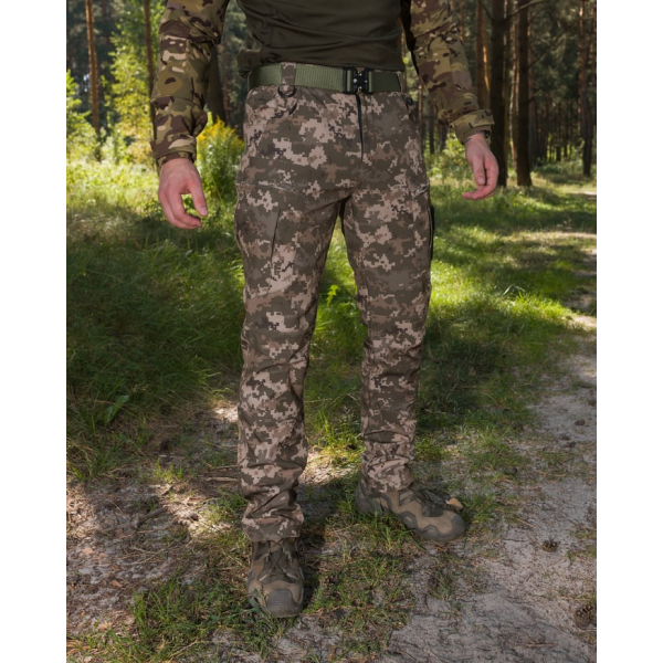 ТАКТИЧНИЙ КОМПЛЕКТ ( КУРТКА SOFTSHELL BEZET OMEGA ПІКСЕЛЬ, ЗИМОВІ БРЮКИ КАРГО ТАКТИЧНІ SOFTSHELL BEZET ЕШЕЛОН ПІКСЕЛЬ) -