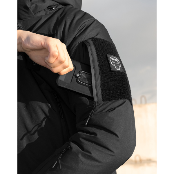 Куртка тактична зимова BEZET Police чорний -