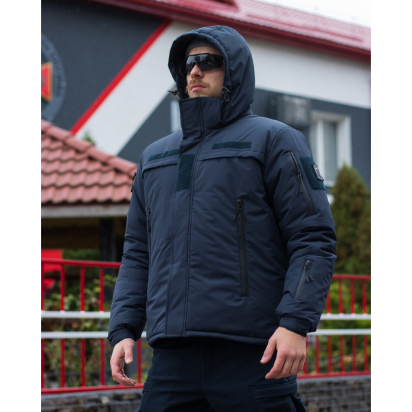 Куртка тактична зимова BEZET Rescuer синій -