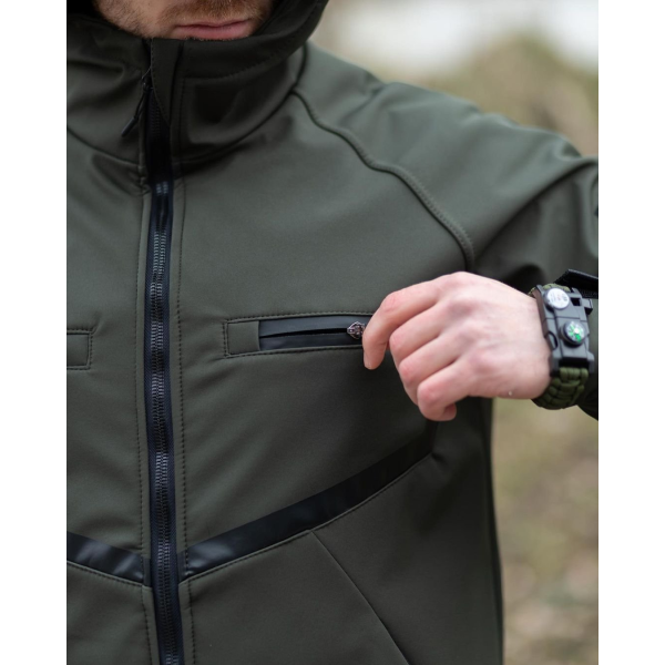 Куртка SOFTSHELL BEZET Omega хакі -