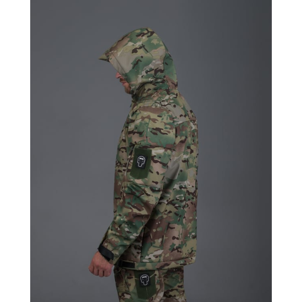 ТАКТИЧНИЙ КОМПЛЕКТ (КУРТКА SOFTSHELL BEZET РОБОКОП мультикам, БРЮКИ КАРГО ТАКТИЧНІ SOFTSHELL BEZET БАЙРАКТАР КАМУмультикамЛЯЖНИЙ) -