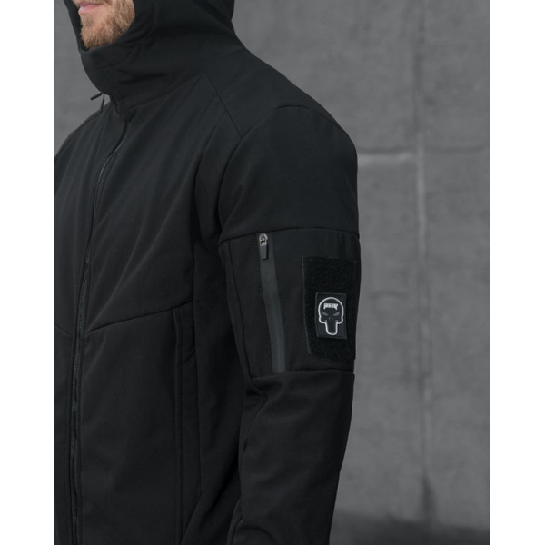 Куртка Softshell BEZET Робокоп 2.0 чорний -