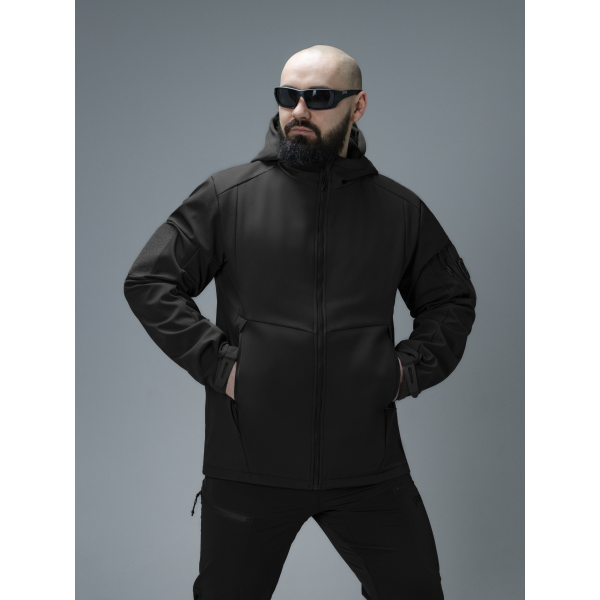 Куртка Softshell BEZET Робокоп GEN.III чорний -