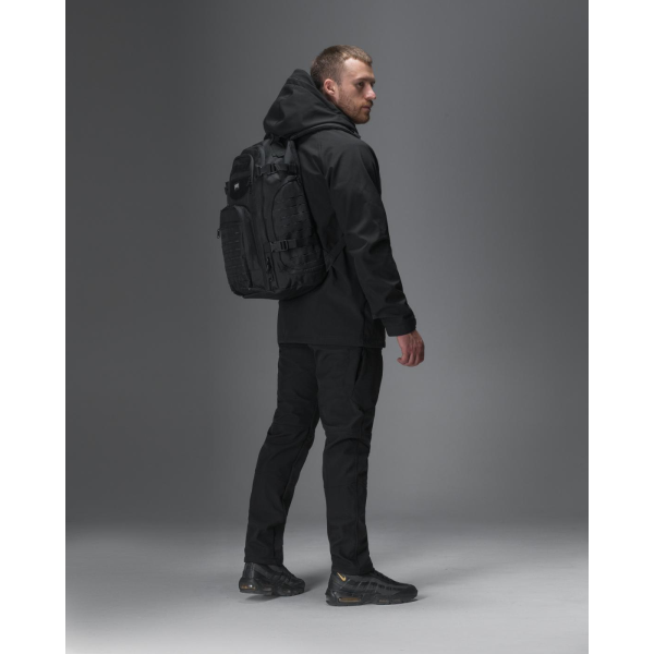 ТАКТИЧНИЙ КОМПЛЕКТ (КУРТКА BEZET OMEGA ЧОРНИЙ, ЗИМОВІ БРЮКИ КАРГО ТАКТИЧНІ SOFTSHELL BEZET ЕШЕЛОН ЧОРНІ, РЮКЗАК ТАКТИЧНИЙ BEZET SOLDIER ЧОРНИЙ) -
