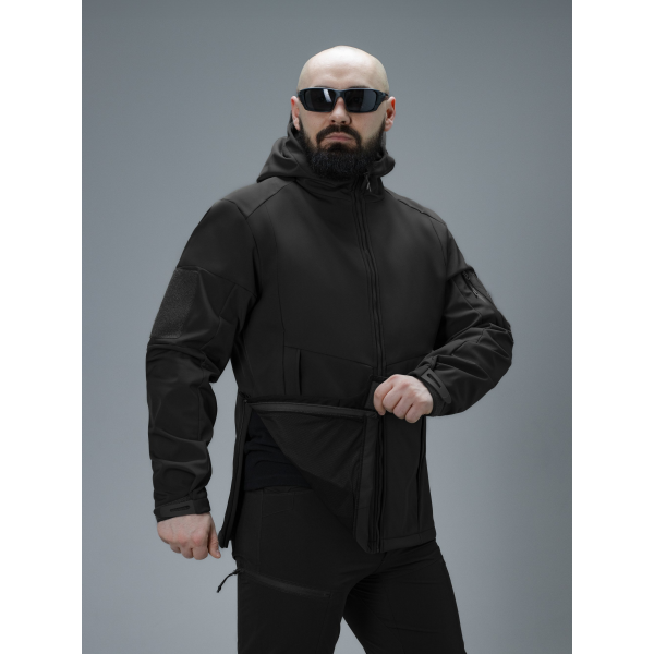 Куртка Softshell BEZET Робокоп GEN.III чорний -