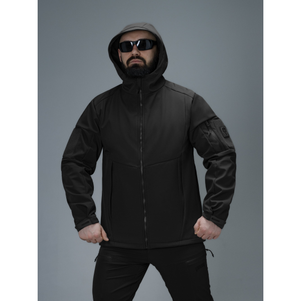 Куртка Softshell BEZET Робокоп GEN.III чорний -