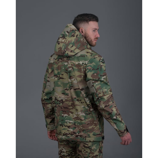 ТАКТИЧНИЙ КОМПЛЕКТ (КУРТКА SOFTSHELL BEZET РОБОКОП мультикам, БРЮКИ КАРГО ТАКТИЧНІ SOFTSHELL BEZET БАЙРАКТАР КАМУмультикамЛЯЖНИЙ) -