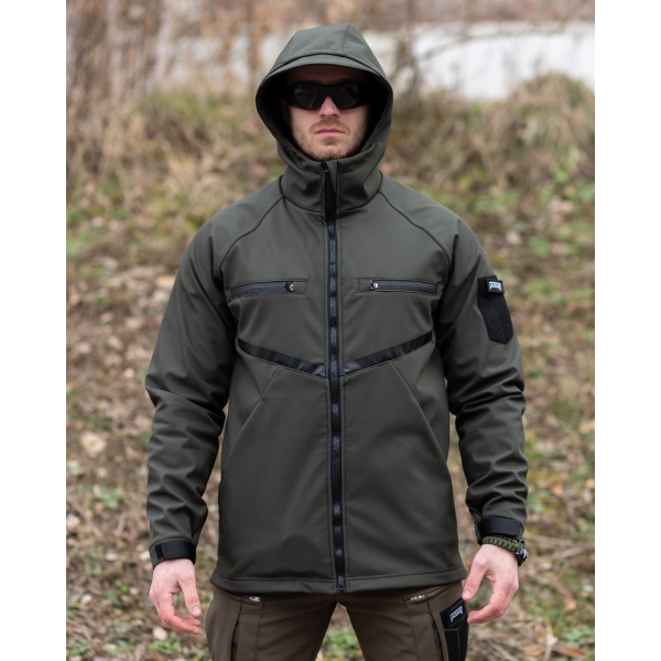 Куртка SOFTSHELL BEZET Omega хакі -