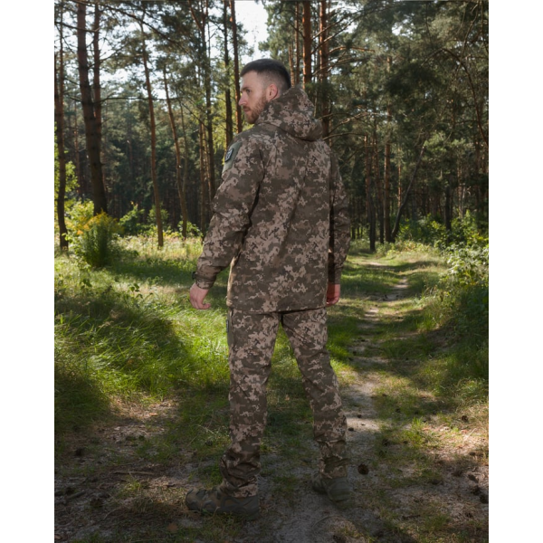 ТАКТИЧНИЙ КОМПЛЕКТ ( КУРТКА SOFTSHELL BEZET OMEGA ПІКСЕЛЬ, ЗИМОВІ БРЮКИ КАРГО ТАКТИЧНІ SOFTSHELL BEZET ЕШЕЛОН ПІКСЕЛЬ) -