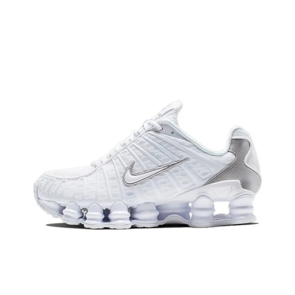Nike Shox TL White Metallic Silver Max Orange Women's AR3566-100