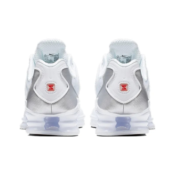 Nike Shox TL White Metallic Silver Max Orange Women's AR3566-100